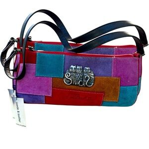 Samuel birch suede kitty design bag